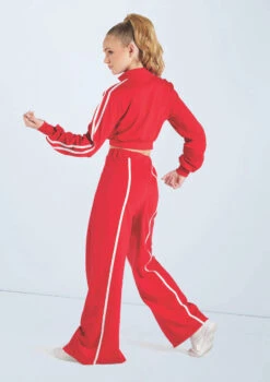 Weissman French Terry Pullover Jacket -Dance Costumes wn15424 red 44 48126.1694694085