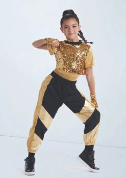 Weissman Get Yo Body Movin' -Dance Costumes wn15478 gold 5580 99444.1698823771