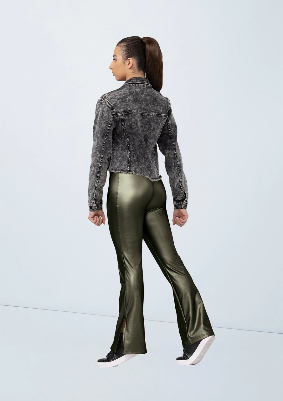Weissman Vegan Leather Side-Split Pants 4 Weissman Vegan Leather Side-Split Pants - Image 2