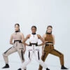 Weissman Mock Neck Cutout Waist Top -Dance Costumes wn15539 latte 30 76926.1694566933