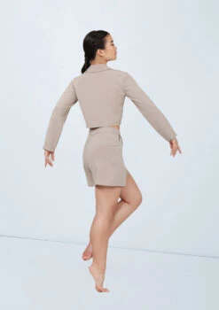 Weissman Cropped Suit Blazer -Dance Costumes wn15555 latte 150 22596.1694697936