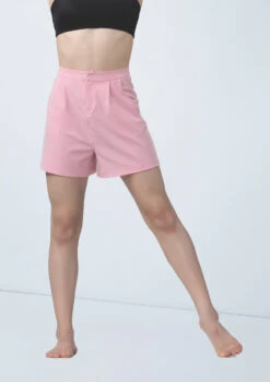 Weissman Longline Suit Shorts -Dance Costumes wn15561 pink 32 11407.1694697961