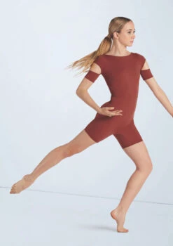 Weissman Cutout Sleeve Biketard -Dance Costumes wn15601 paprika 22 79008.1694698449