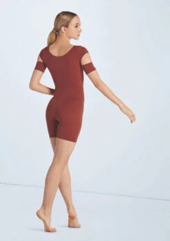 Weissman Cutout Sleeve Biketard -Dance Costumes wn15601 paprika 30 16746.1694698450