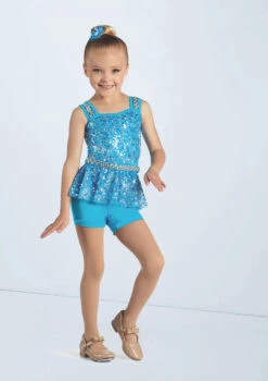 Weissman Who Says -Dance Costumes wn15904 turquoise 4086 57517.1698828661