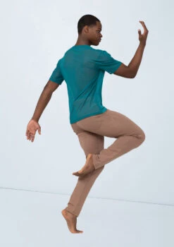 Weissman Boys Mesh Back Shirt -Dance Costumes wnmj10960 jade 75 37316.1695468583