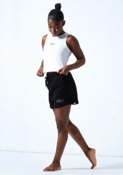 Bloch Tonal Crop Tank Top -Dance Costumes zlw5111 white front 1 92195.1678926342